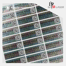Etiqueta do holograma genuíno autêntico com variável QR Code